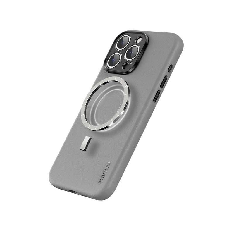 Apple iPhone 15 Pro Max Kılıf Recci M-safe Şarj Özellikli Kamera Korumalı Explore Serisi Kapak Siyah