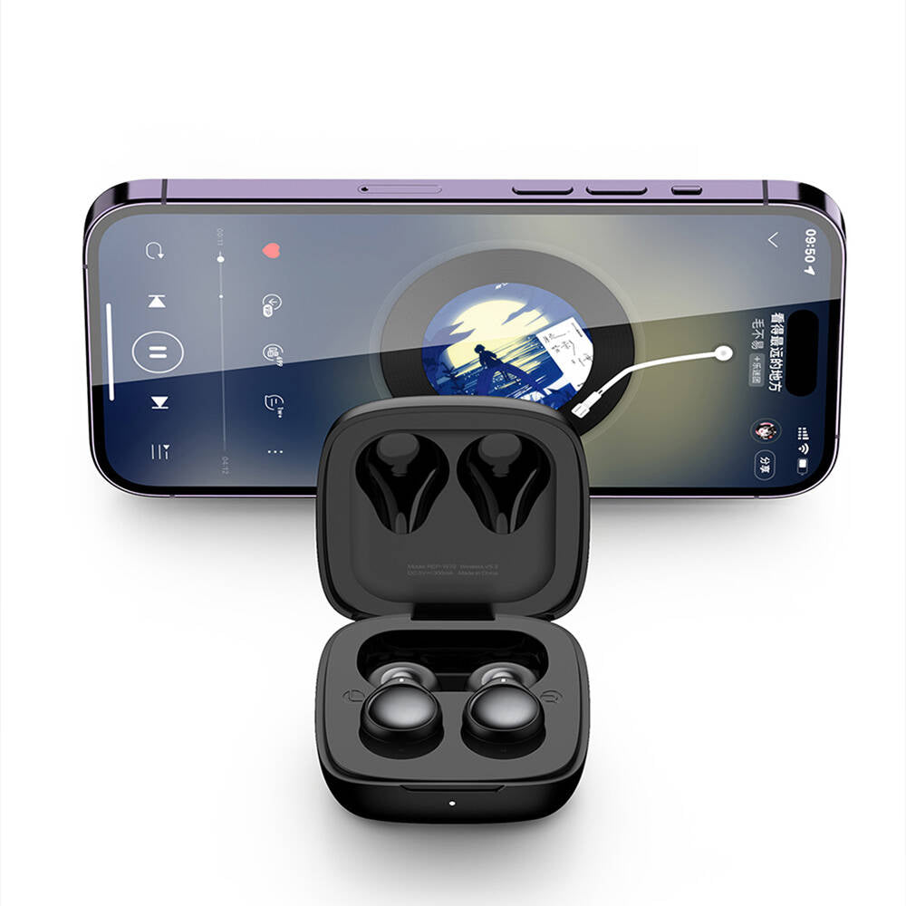 Recci REP-W70 Hi-Fi Ses Kaliteli Bluetooth v5.3 Chopin Serisi Kulak İçi Kulaklık Siyah
