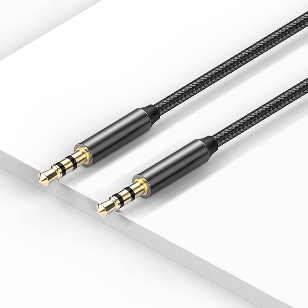 Recci RH01 3.5mm to 3.5mm AUX Audio Kablo Siyah