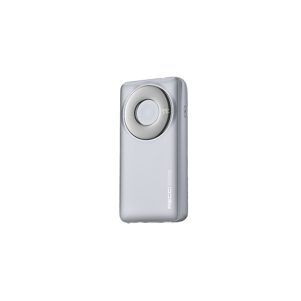 Recci RPB-P72 Hızlı Şarj Özellikli Type-C Kablolu Powerbank 65W 20.000mAh Siyah