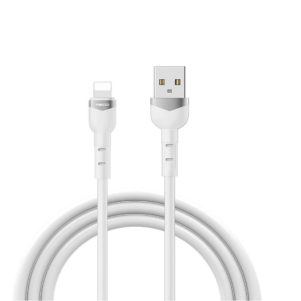 Recci RTC-N35L Hızlı Şarj Özellikli 100cm Lightning to USB-A Kablo Yeşil