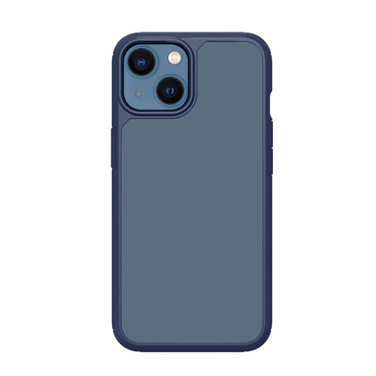 Apple iPhone 13 Kılıf Airbagli TPU Kenar Mat Arka Yüzey Recci Jazz Serisi Kapak Mavi