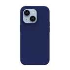 Apple iPhone 14 Kılıf M-safe Şarj Özellikli Liquid Silikon Recci Mousse Serisi Kapak Mavi