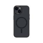 Apple iPhone 14 Kılıf M-safe Şarj Özellikli Metal Kamera Çerçeveli Recci Glaze Serisi Kapak Mor