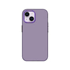 Apple iPhone 14 Kılıf Metal Kamera Çerçeveli Recci Glaze Serisi Kapak Mor