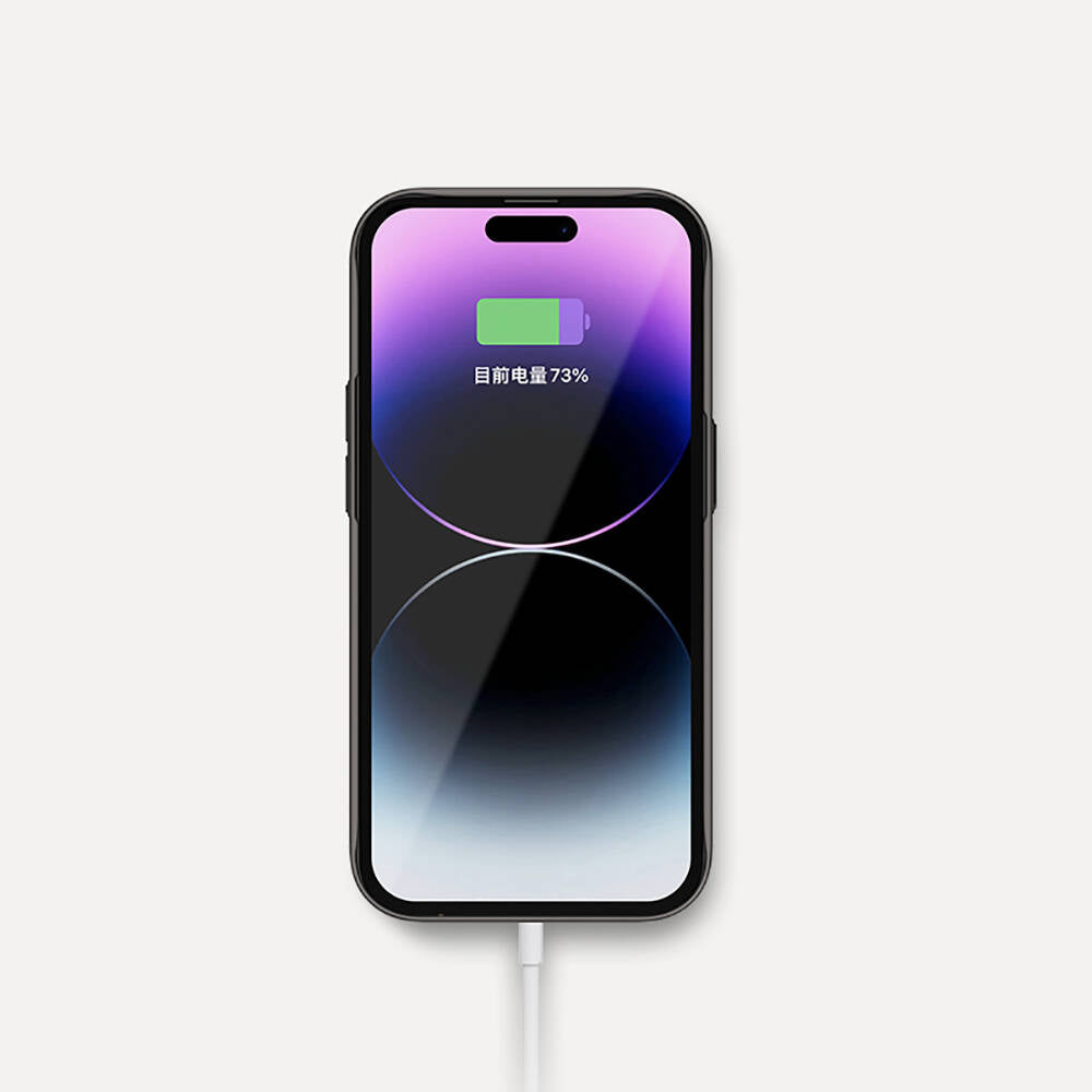 Apple iPhone 14 Kılıf Metal Kamera Çerçeveli Recci Glaze Serisi Kapak Mor