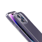 Apple iPhone 14 Pro Max Kılıf Airbagli Şeffaf Darbe Emici Silikon Tasarımlı Recci Clarity Serisi Kapak Şeffaf