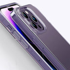 Apple iPhone 14 Pro Max Kılıf Airbagli Şeffaf Darbe Emici Silikon Tasarımlı Recci Clarity Serisi Kapak Şeffaf