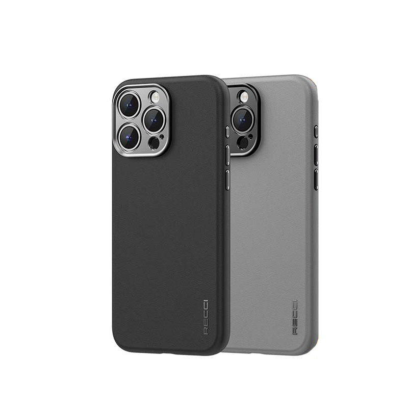 Apple iPhone 15 Pro Max Kılıf Recci M-safe Şarj Özellikli Kamera Korumalı Explore Serisi Kapak Gri