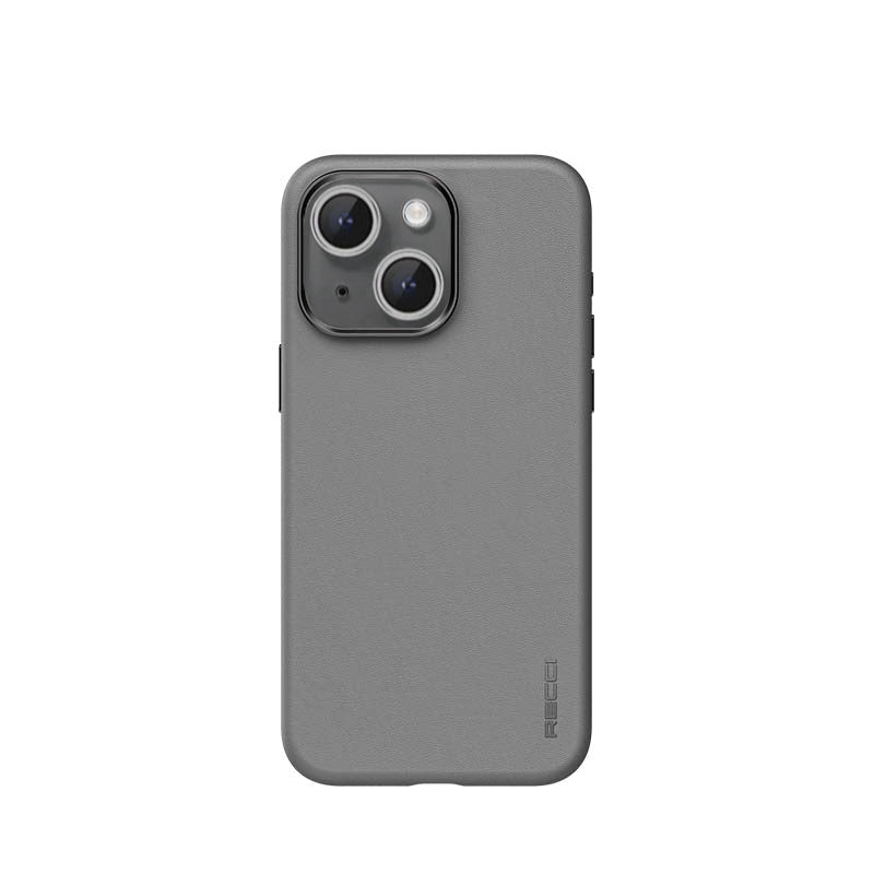 Apple iPhone 15 Kılıf Recci M-safe Şarj Özellikli Kamera Korumalı Explore Serisi Kapak Gri