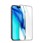 Apple iPhone 15 Plus Recci RSP-A22HD Full Transparan Temperli Cam Ekran Koruyucu Siyah