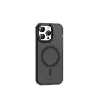Apple iPhone 15 Pro Kılıf M-safe Şarj Özellikli Saydam Arka Yüzey Recci Crystal Color Serisi Kapak Mavi