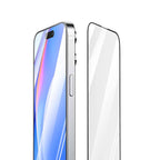 Apple iPhone 15 Pro Max Recci RSP-A05SD 3D HD Full Transparan Temperli Cam Ekran Koruyucu Siyah