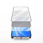 Apple iPhone 15 Recci RSP-A01SD 3D HD Full Transparan Temperli Cam Ekran Koruyucu Siyah