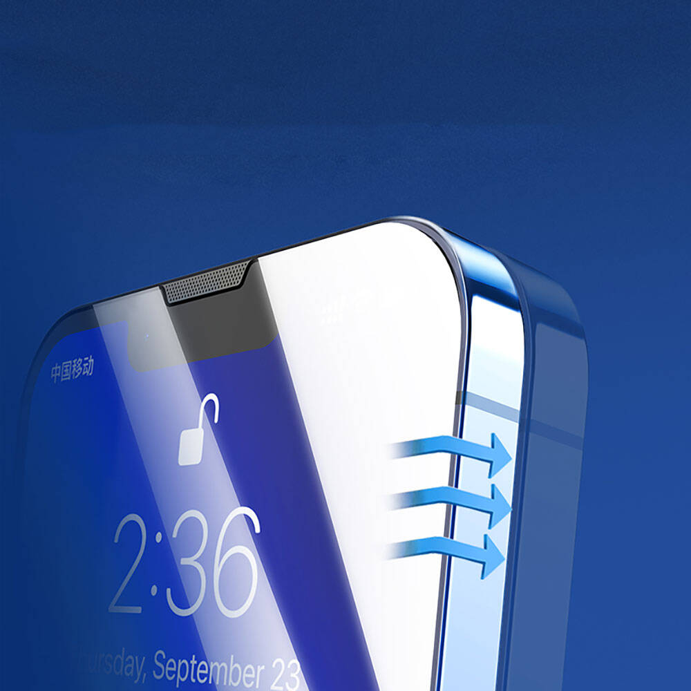 Apple iPhone 16E Recci RSP-A10 HD Temperli Cam Ekran Koruyucu + Kolay Uygulama Aparatlı Siyah