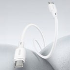 Recci RC123E Type-C PD GaN Teknolojili Mini Hızlı Şarj Seti 65W 1M Beyaz