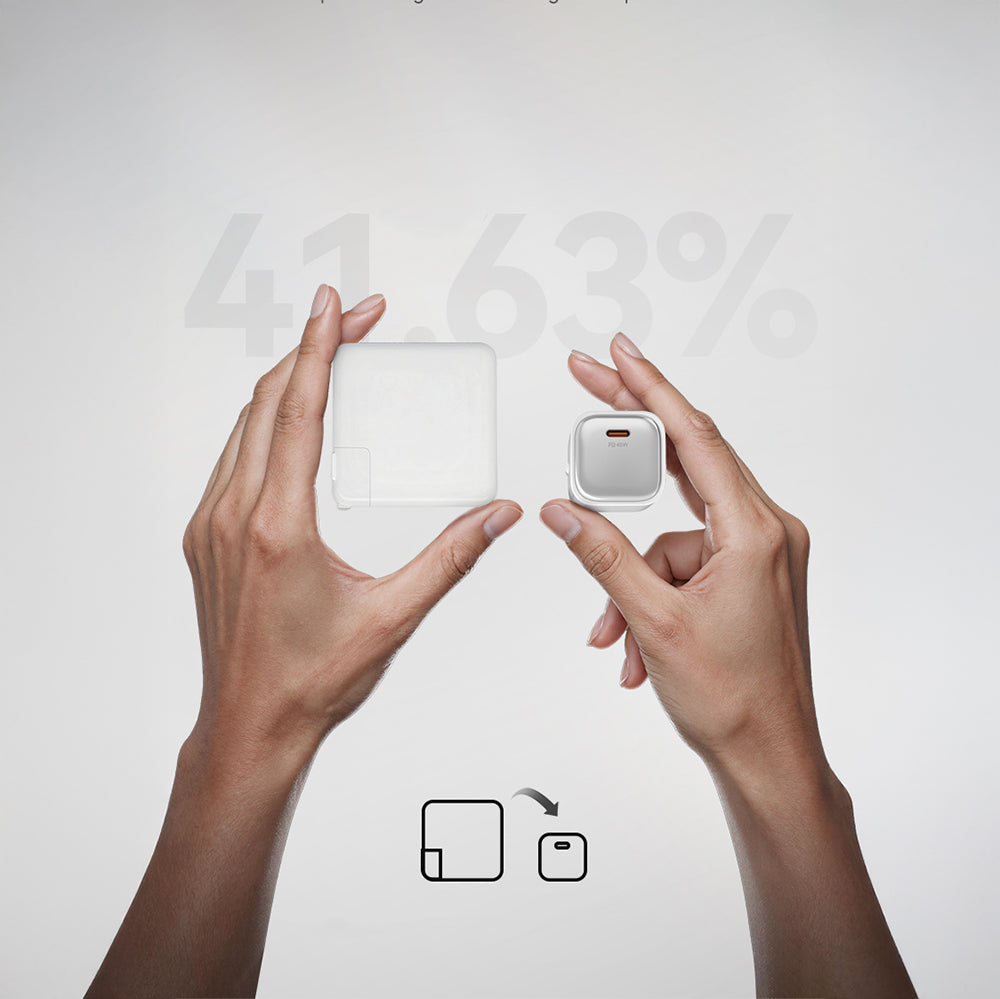 Recci RC132E Type-C PD GaN Teknolojili Mini Hızlı Şarj Seti 45W 1M Beyaz