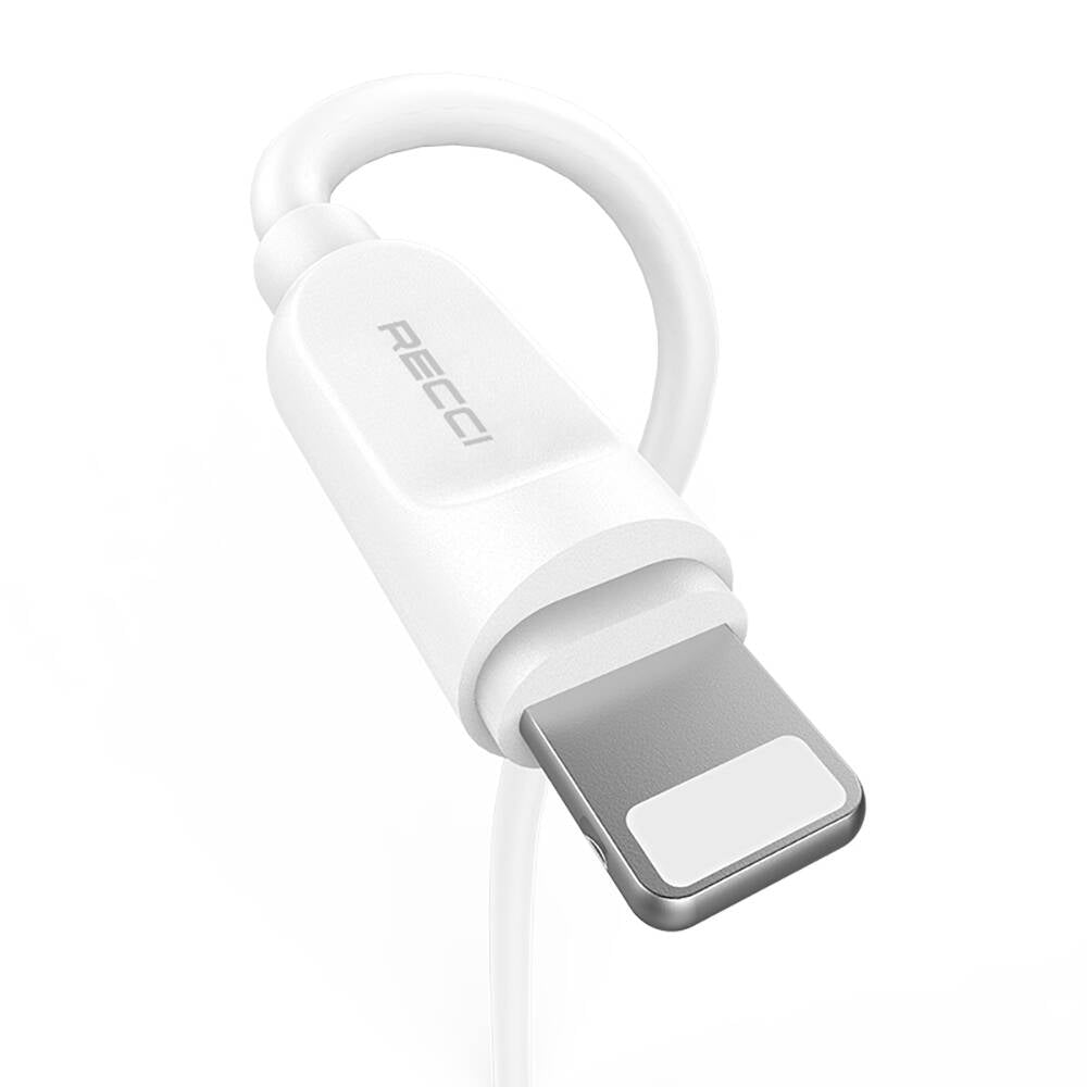 Recci RCL-P100 City of Sky Serisi Lightning to USB-A Data ve Şarj Kablosu 1M Siyah