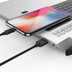 Recci RCL-P100 City of Sky Serisi Lightning to USB-A Data ve Şarj Kablosu 1M Siyah