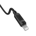 Recci RCL-P100 City of Sky Serisi Lightning to USB-A Data ve Şarj Kablosu 1M Siyah
