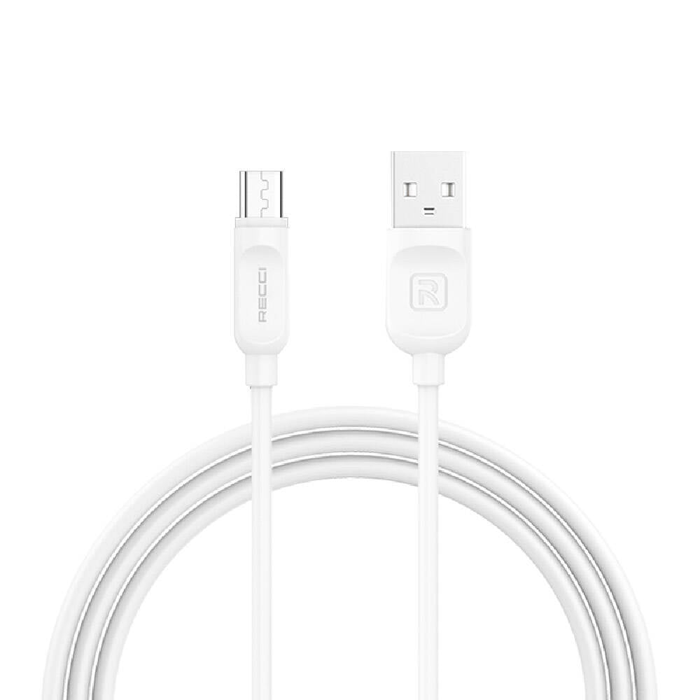 Recci RCM-P200 City of Sky Serisi Micro to USB-A Data ve Şarj Kablosu 2M Beyaz