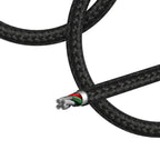 Recci RCS-D120 Fast Wind Serisi 3in1 USB-A to Lightning – Type-C – Micro Şarj ve Data Kablosu 1.2M Siyah