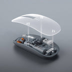 Recci RCS-M01 Space Capsule Serisi Multimod Kablosuz Şeffaf Tasarım Mouse Gri