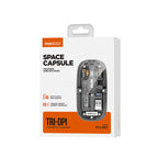 Recci RCS-M01 Space Capsule Serisi Multimod Kablosuz Şeffaf Tasarım Mouse Gri