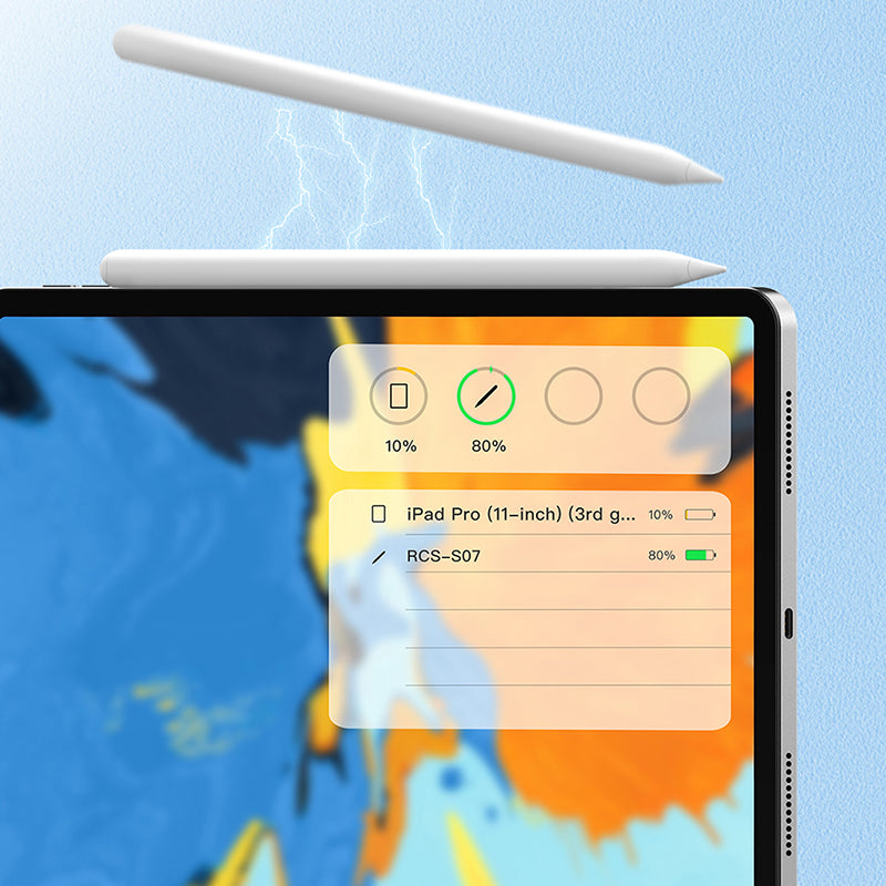 Recci RCS-S07 Dokunmatik Kalem Palm-Rejection Eğim Özellikli Çizim Kalemi Beyaz