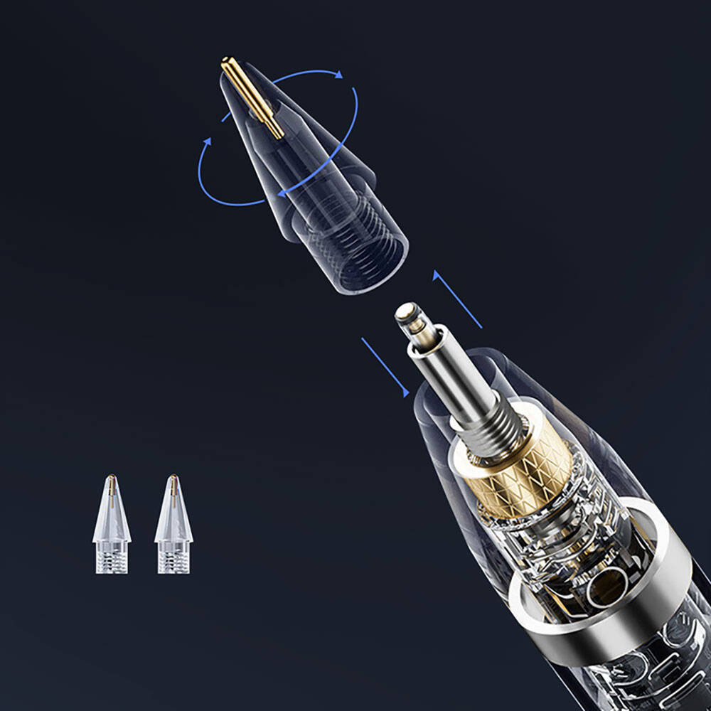 Recci RCS-S28 Dokunmatik Kalem Palm-Rejection Eğim Özellikli Çizim Kalemi Renksiz