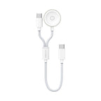 Recci RCW-39 2in1 Akıllı Saat Wireless Şarj Kablosu Beyaz