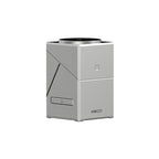 Recci RCW-47 Geometry Serisi Qi2 Şarj Teknolojili Rubik Küp Ambiyans Işıklı Telefon&Akıllı Saat&Kulaklık 15W 3in1 Kablosuz Şarj Standı Gri