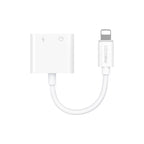 Recci RDS-A01 Lightning 2in1 Şarj ve Ses Adaptörü Beyaz