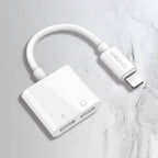 Recci RDS-A01 Lightning 2in1 Şarj ve Ses Adaptörü Beyaz