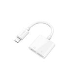 Recci RDS-A01 Lightning 2in1 Şarj ve Ses Adaptörü Beyaz