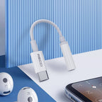 Recci RDS-A03 3.5mm to Type-C Audio Kablo Beyaz