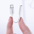 Recci RDS-A03 3.5mm to Type-C Audio Kablo Beyaz