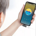 Recci RDS-A05 Lightning 2in1 Şarj ve Ses Adaptörü Siyah