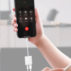 Recci RDS-A10 Lightning PD3.0 2in1 Şarj ve Ses Adaptörü Beyaz