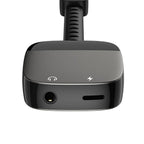Recci RDS-A12 Lightning 2in1 Şarj ve Ses Adaptörü Siyah