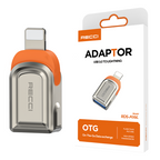Recci RDS-A16L Ultra Hızlı Veri Aktarıcı Adaptör USB 3.0 to Lightning OTG Gri