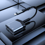 Recci RDS-A17 Lightning 2in1 Şarj ve Ses Adaptörü Gri