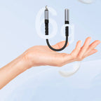 Recci RDS-A23 3.5mm to Lightning Audio Kablo Gri