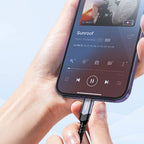 Recci RDS-A23 3.5mm to Lightning Audio Kablo Gri