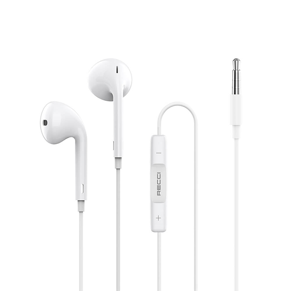 Recci REP-L07 Hi-Fi Ses Kaliteli 3.5mm Kulakiçi Kulaklık Beyaz