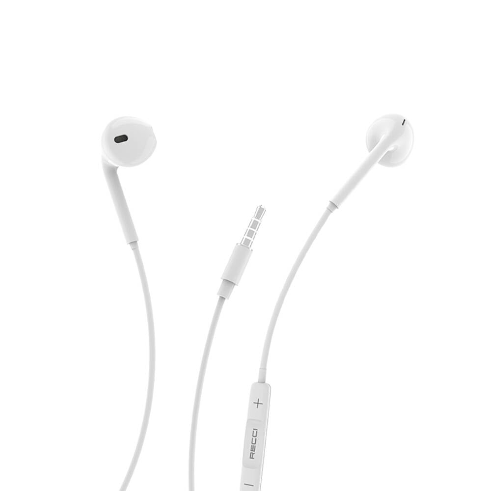 Recci REP-L07 Hi-Fi Ses Kaliteli 3.5mm Kulakiçi Kulaklık Beyaz