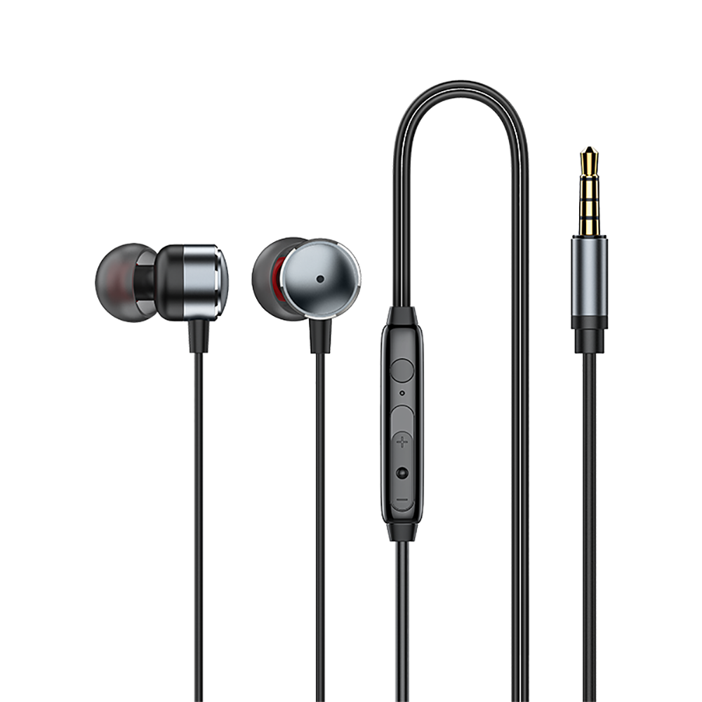 Recci REP-L37 Kulak İçi Profesyonel Ses Yalıtımı 3.5mm Kulaklık Gri