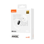 Recci REP-W60 Angel Serisi Dijital LED Göstergeli Hi-Fi Ses Kaliteli TWS Kulak İçi Bluetooth v5.3 Kulaklık Beyaz