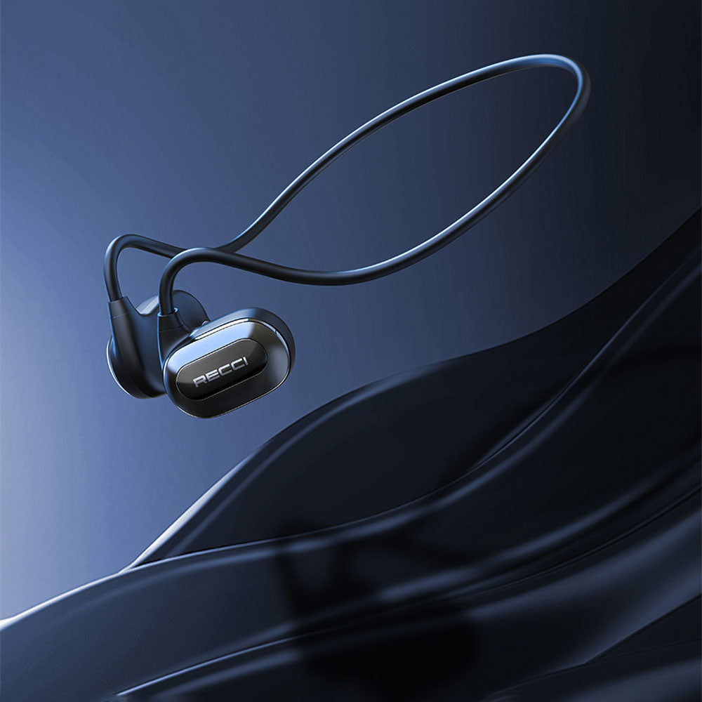 Recci REP-W63 Phantom Serisi Hi-Fi HD Ses Kaliteli Hava İletimi Kulak Üstü Bluetooth Kulaklık Siyah