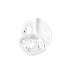 Recci REP-W76 OWS Wireless Hi-Fi Ses Kaliteli Dijital Led Göstergeli Bluetooth v5.3 Elegant Serisi Kulak İçi Kulaklık Beyaz